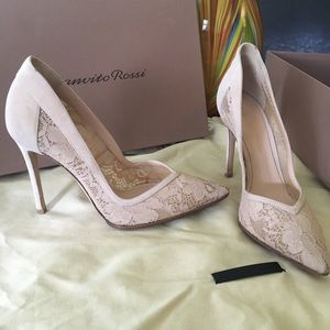Gianvito Rossi lace heels
